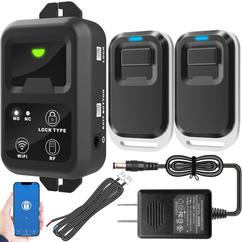 UHPPOTE 2.4Ghz WiFi Wireless Remote Control Switch for Door Access Control System Electric Lock with Smartphone app Access - Image 1